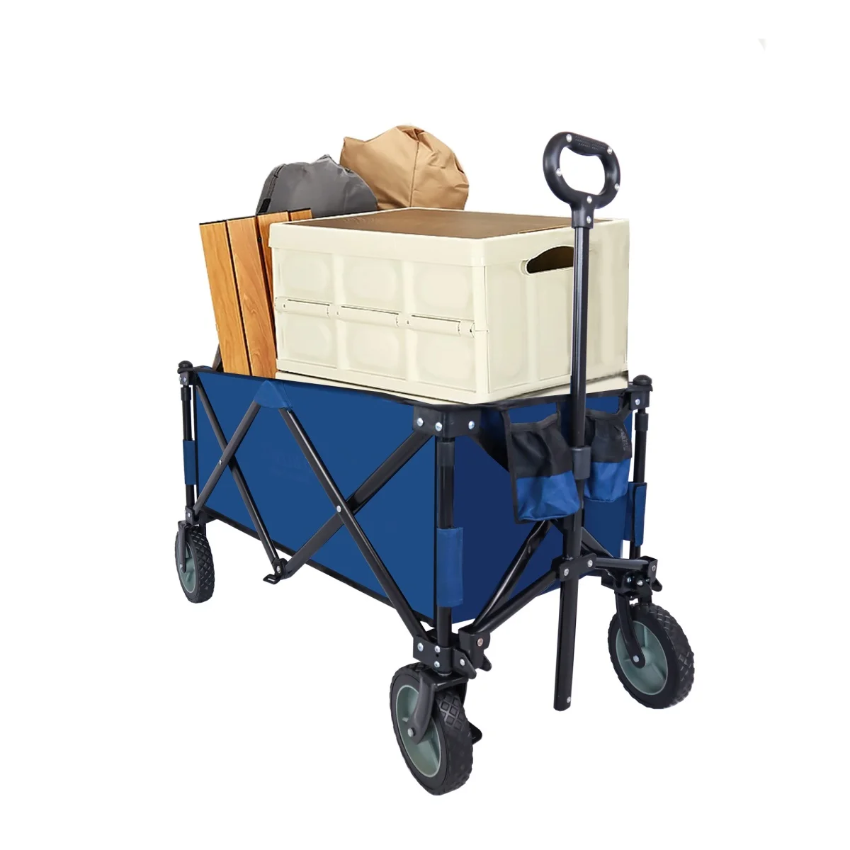 Garden Cart 220LBS Capacity Wagon Cart With 7