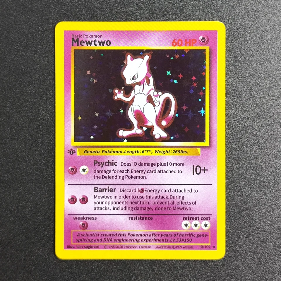 mewtwo pokemon card 10 102 Amazon.com: Pokemon - Mewtwo (10/102) - Base Set
