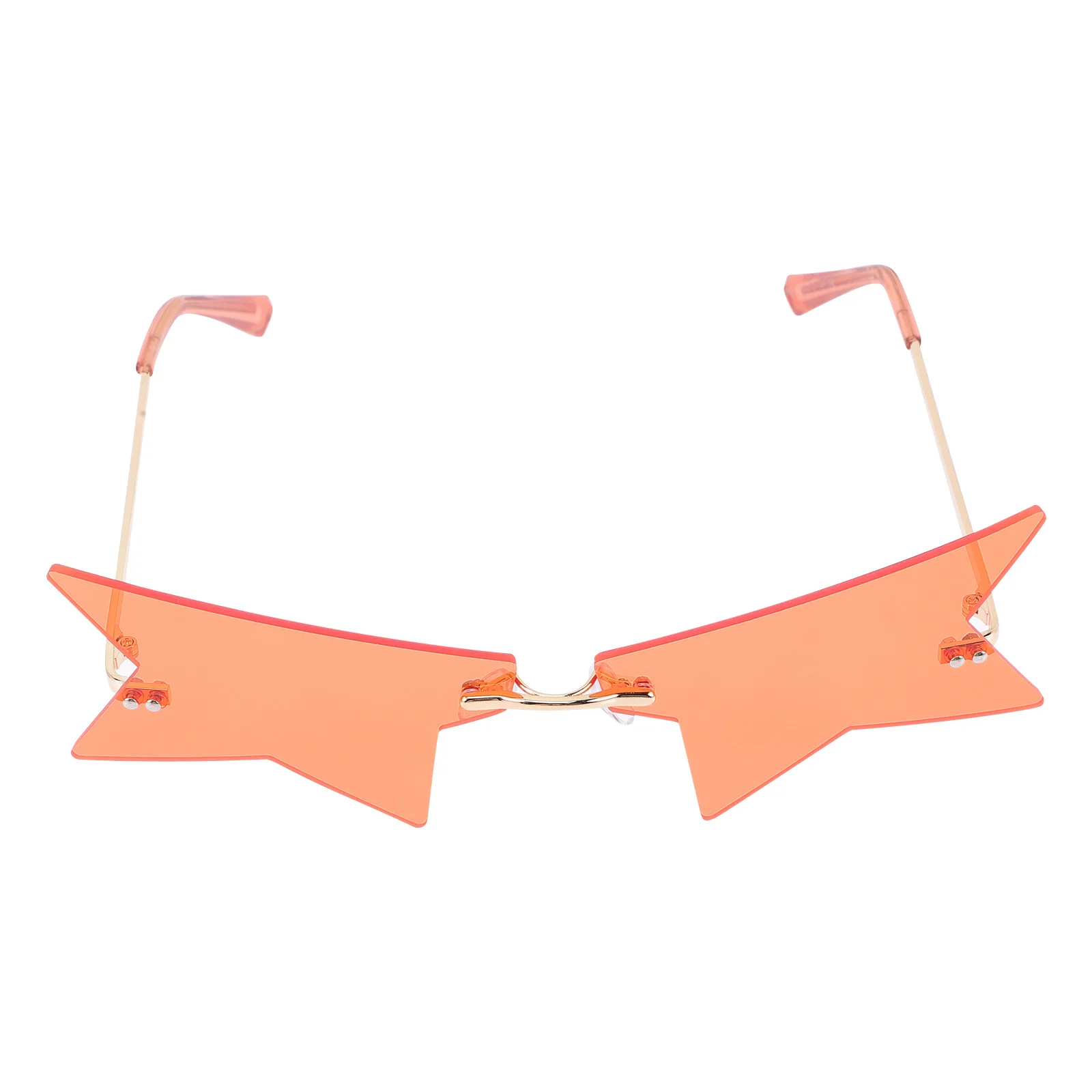 

Exaggerated Glasses Rimless Sunglasses Fashion Frameless for Men Women Party Photo Props Ac Alloy Durable Comfort Wear