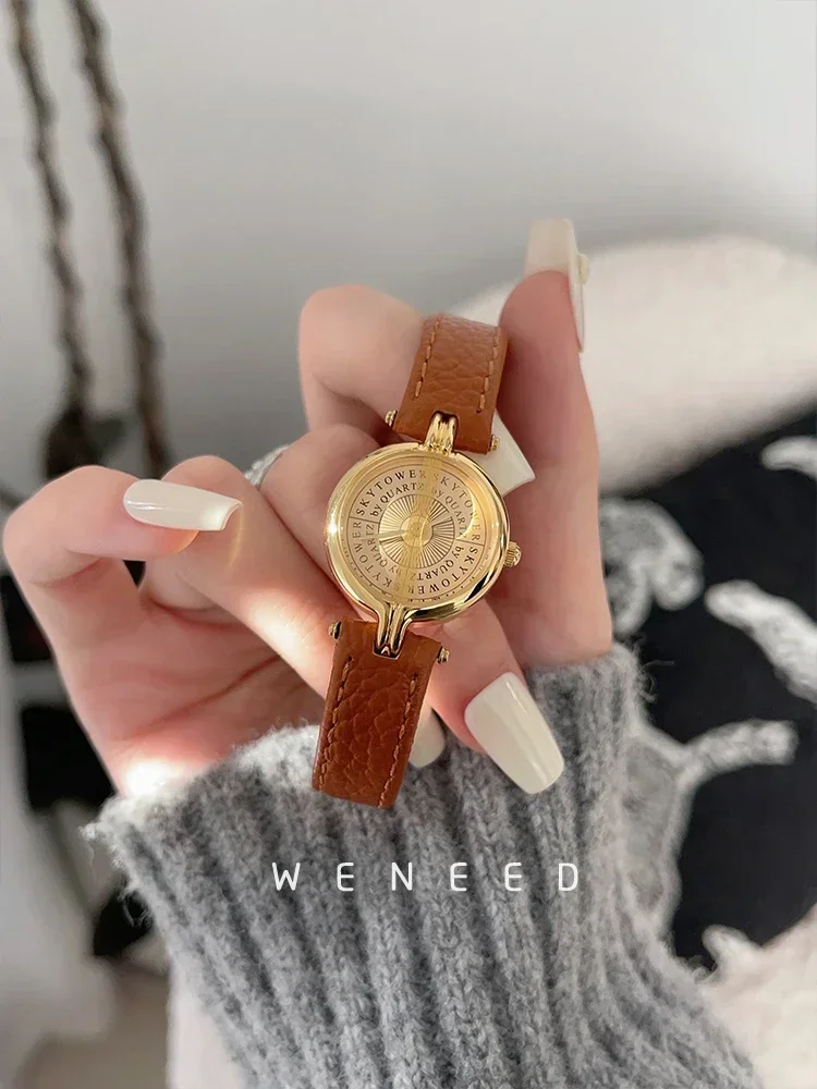 WENEED Rudolph medieval watch women's light luxury niche women's small dial retro women's watch 2024 new