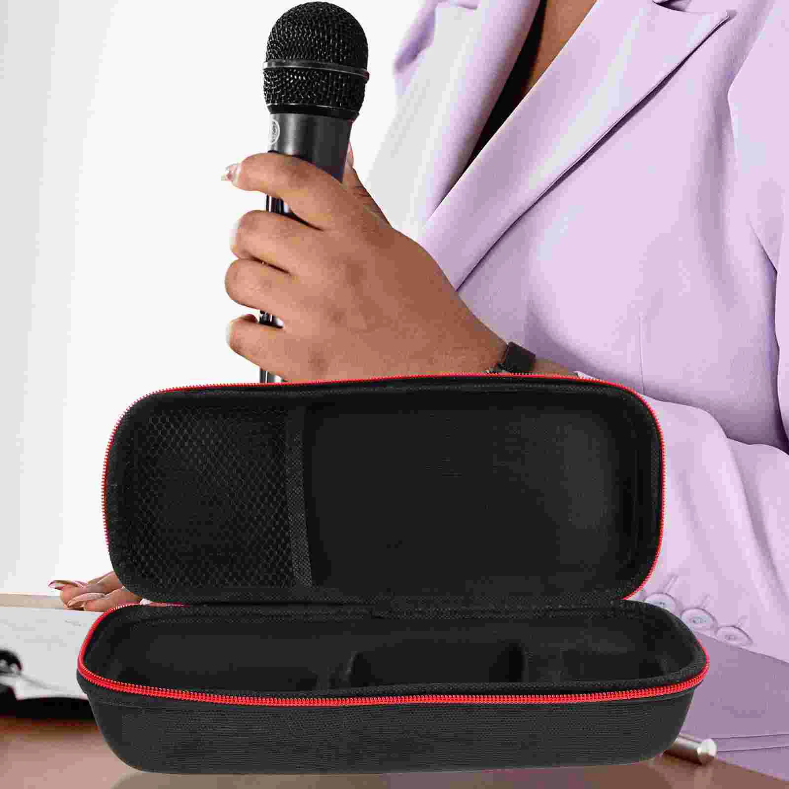 Microphone Storage Bag Wireless Case Carrying for Tote Organizer Portable Travelling Outdoor