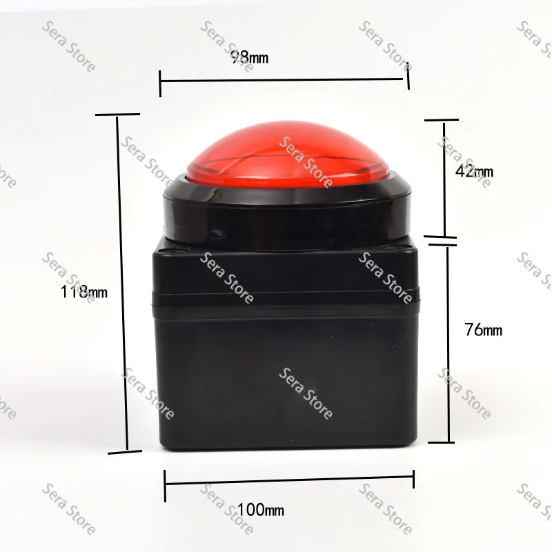 1PCS 98MM USB Custom Button Wireless Remote Buzzer Lottery Quick Key for Computer Mouse Keyboard