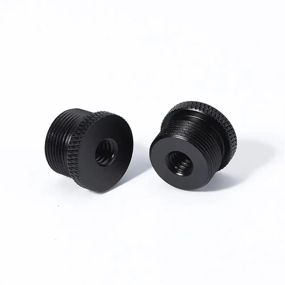 5/8-27 to 1/4 3/8 Microphone Conversion Screws Aluminum Alloy Screw Thread Mic Stand Adapter Female to Male Fine Teeth