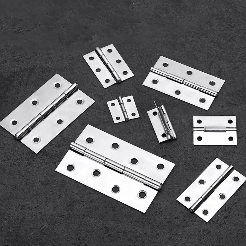 1/1.5/2/2.5/3 Inch Cabinet Door Hinges 201 Stainless Steel Cross Hinge Furniture Hardware High Quality Window Accessories