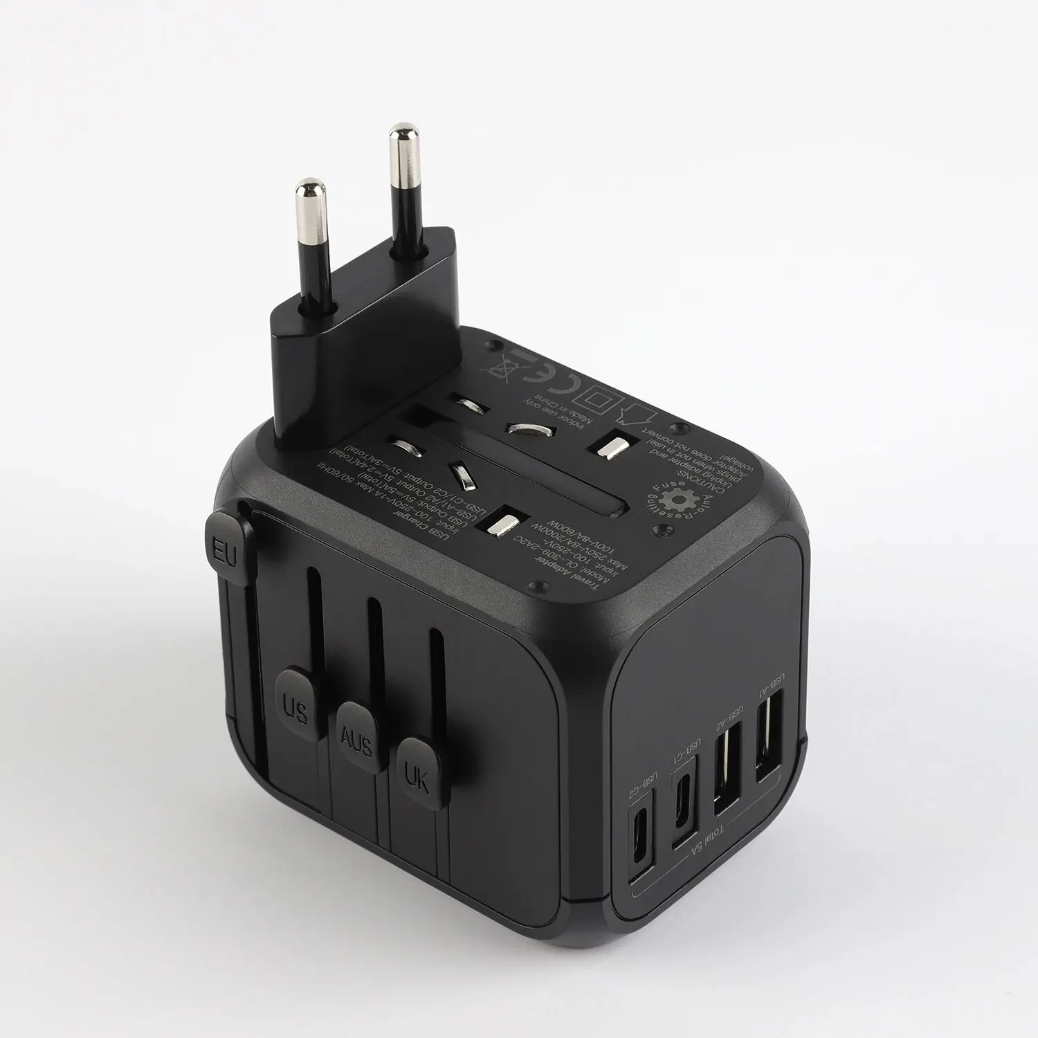 Global Adaptor Plug Socket Universal Travel Adapter Mobile Phones USB Quick Charger PD With 2USB And 2Type C