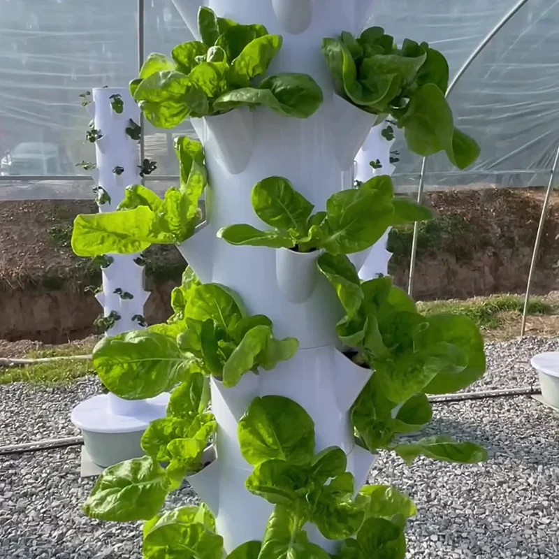 LED育成ライト付きスペースツリー垂直水耕タワーインテリジェント野菜プランター野菜コラム土を使わない栽培装置