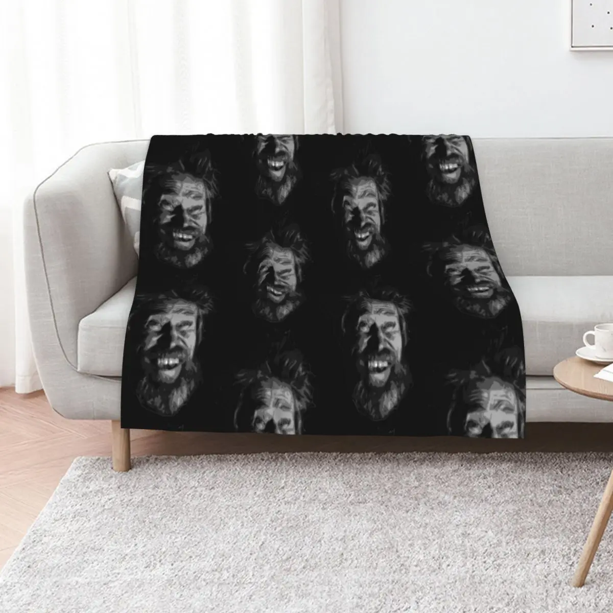 The Lighthouse, Dafoe Laughing Throw Blanket Single Plaid Soft Big Decorative Sofa Flannel Plaid on the sofa Blankets