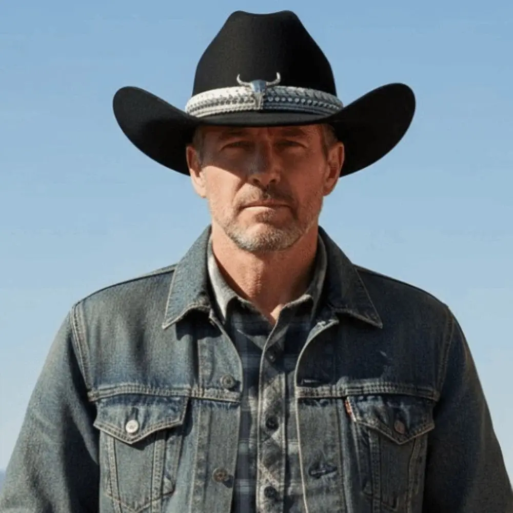 

Ковбойская кепка в стиле вестерн с широкими полями, дышащая шерстяная солнцезащитная рыцарская шляпа, легкая кепка с козырьком из сплава с головой быка