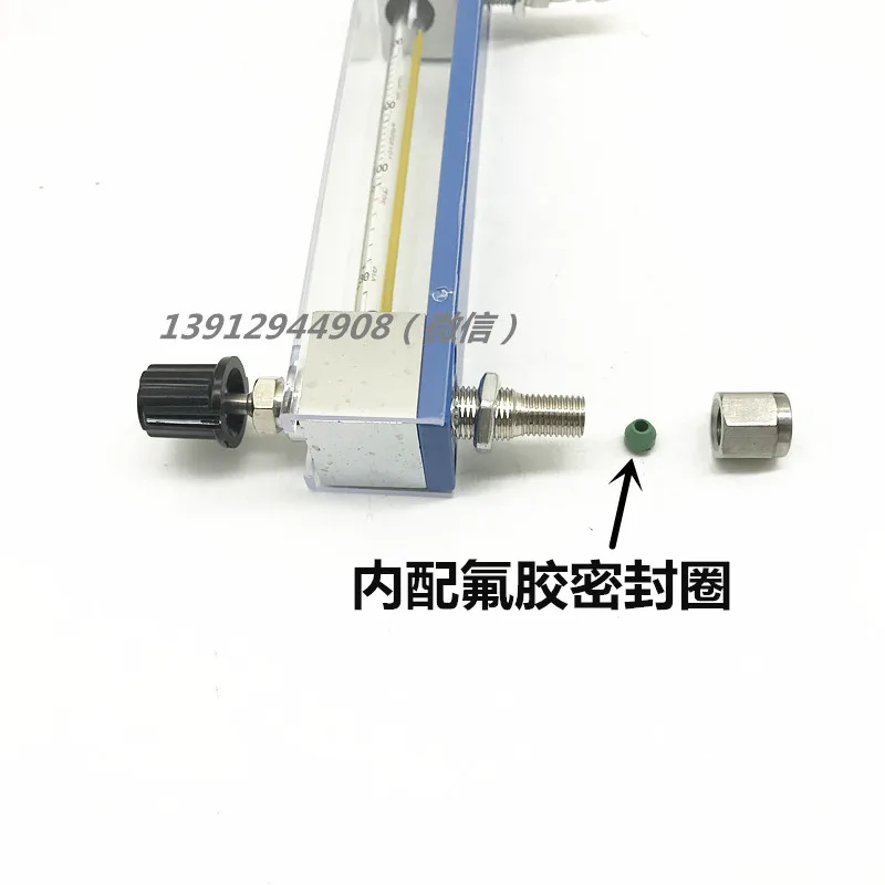 Glass Rotameter Air Gas Float LZB-3WB Threaded Interface Bore 3MM