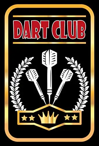 

Dart Club Retro Metal Tin Sign 8x12 Inch Wall Decor