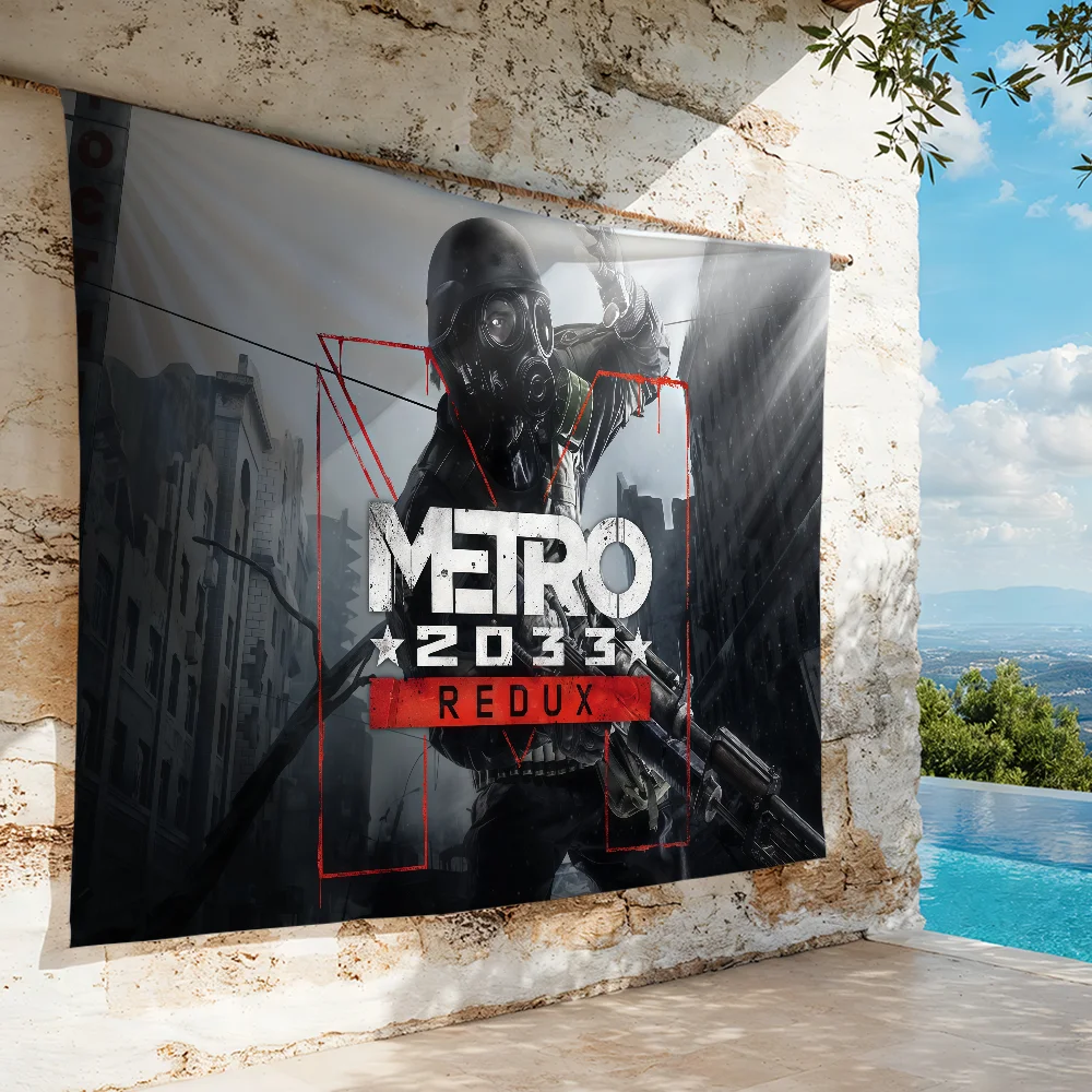 Game Metro 2033  flag For Decoration Outdoor Picnic  Hanging Home Camping Party Banner