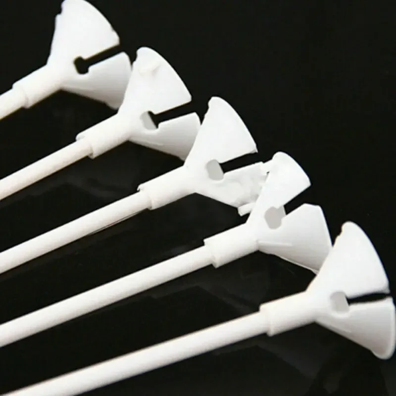 25pcs/set 28cm 32cm Balloon Stick Pole Plastic Rods Holder Cup Birthday Party Christmas Wedding Balloons Decoration Accessories