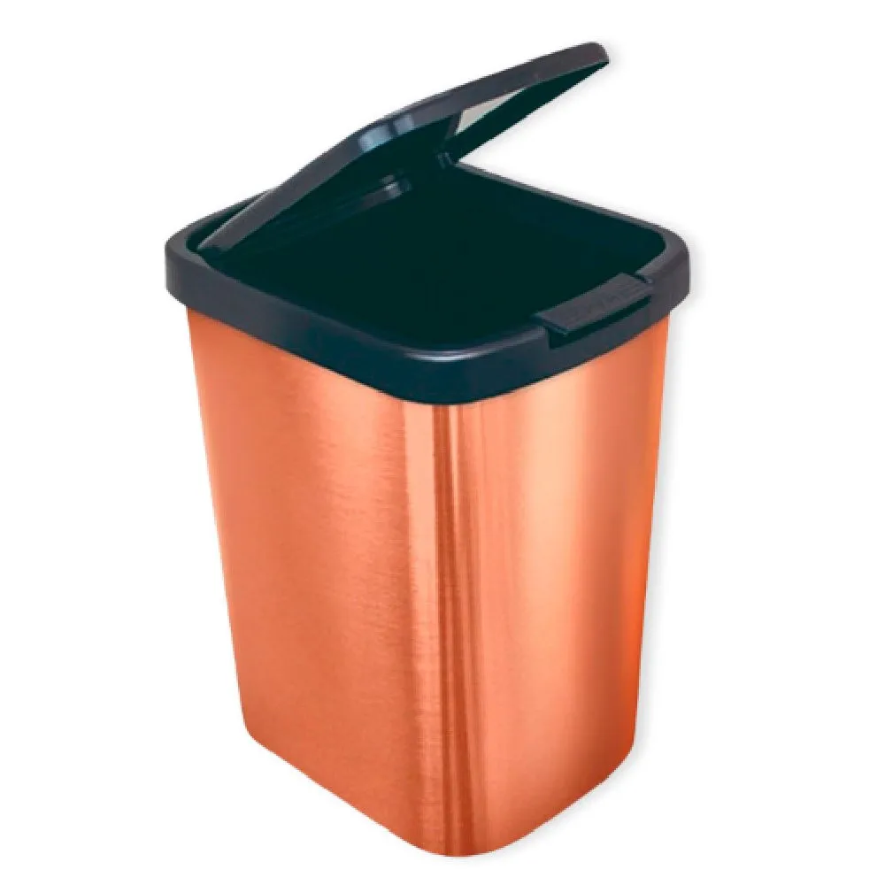 9 Liter Bin Bin Bin with Metallized Bronze Click Label Lid