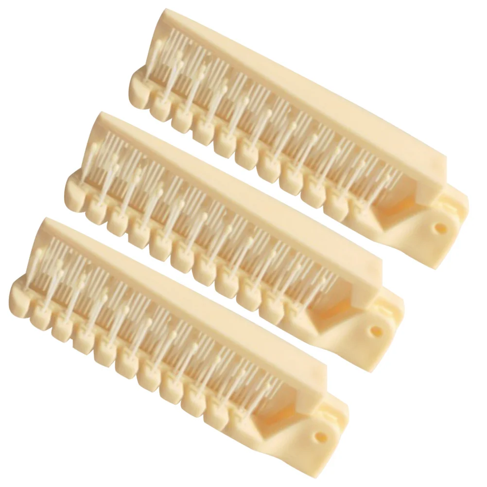 3Pcs Compact Folding Hair Comb Double Sided Portable Brush for Easy Detangling Travel Friendly Paddle Comb for All Hair Types
