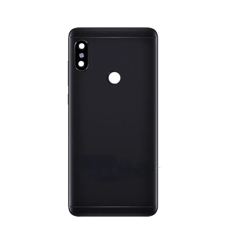 Boîtier arrière pour Xiaomi Redmi Note 5 Pro, couvercle de batterie arrière, pièces de rechange avec objectif d\'appareil photo, touche latérale