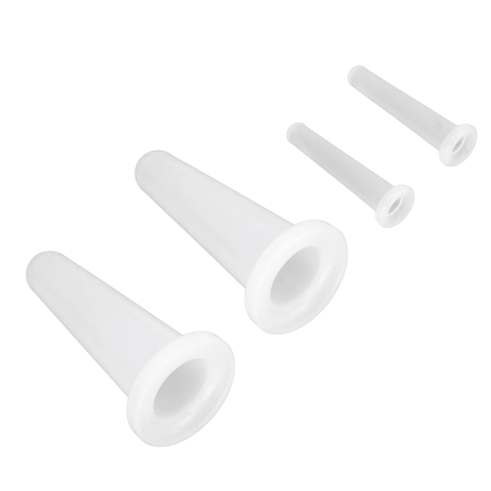 Juego de ventosas faciales de silicona para masaje, juego de ventosas de succión al vacío para terapia de ventosas blancas para uso doméstico cosmético, 4 piezas