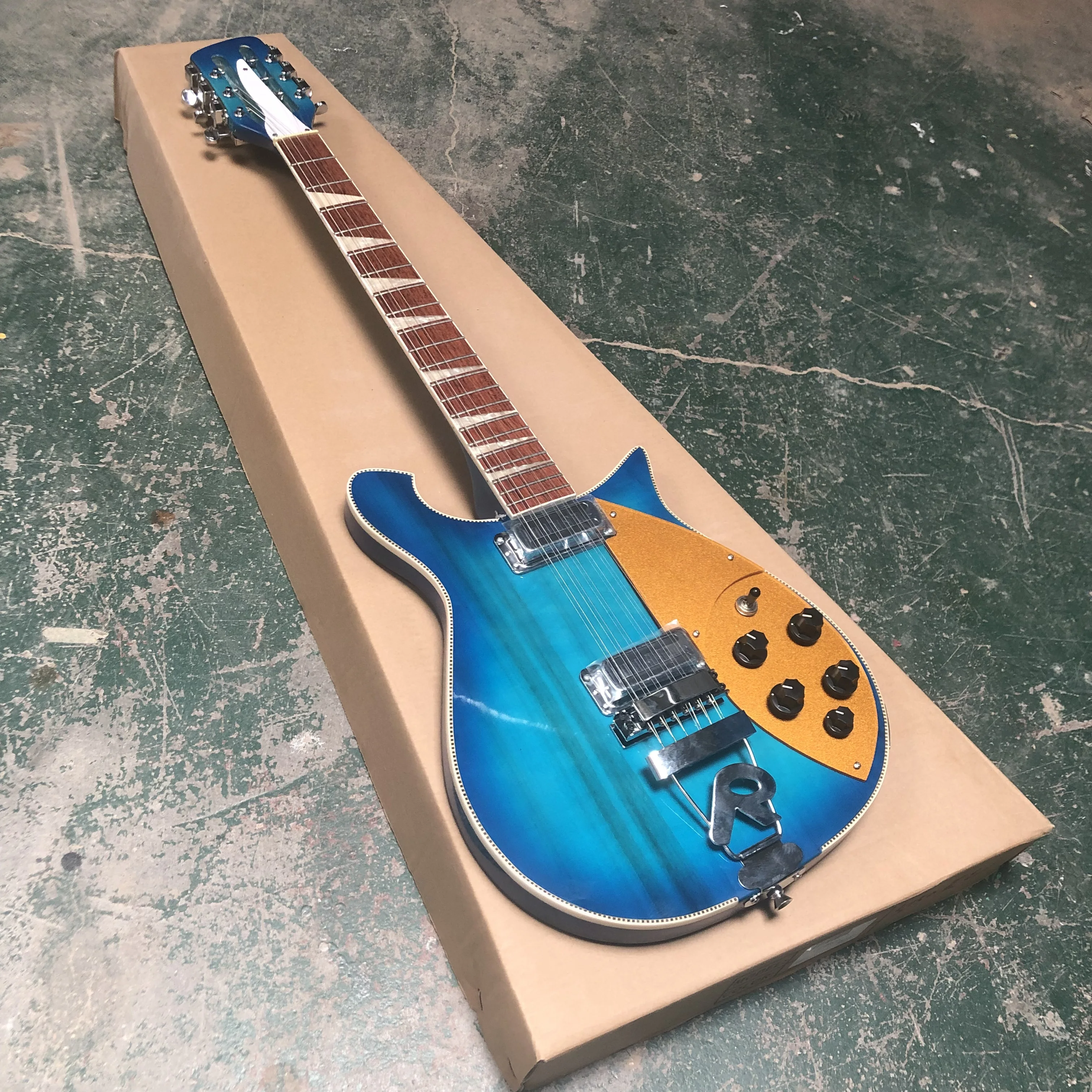 New product: 660 blue, 12 string electric guitar, wholesale and retail.