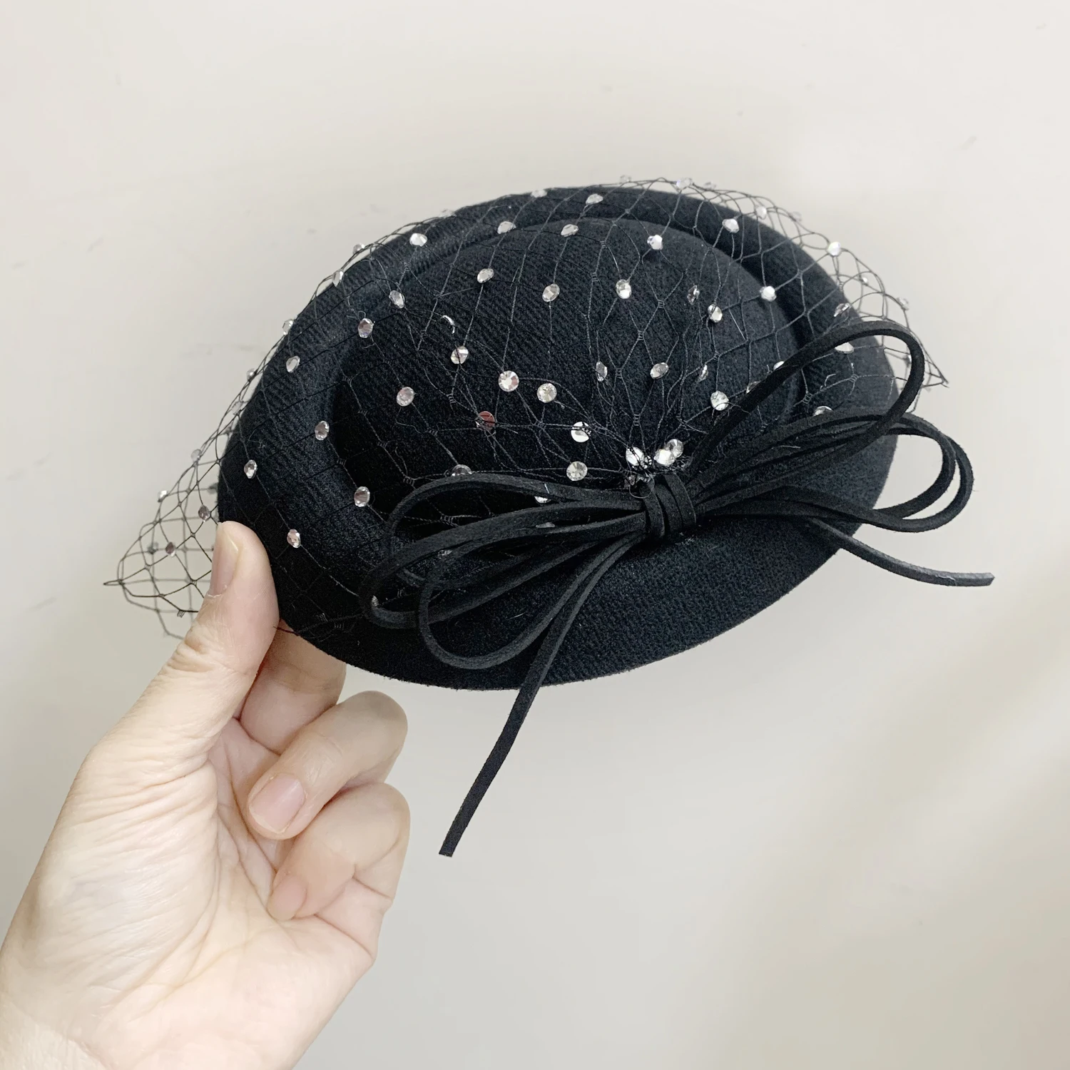 كريستال القوس الحجاب حبوب منع الحمل قبعة مشبك شعر اكسسوارات قطع زينة للنساء سيدة رويال أسكوت فستان سباقات الزفاف #4