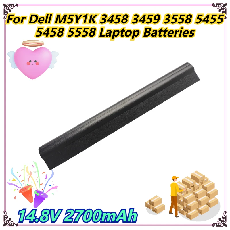 

14.8V 2700mAh For Dell M5Y1K 3458 3459 3558 5455 5458 5558 Laptop Batteries