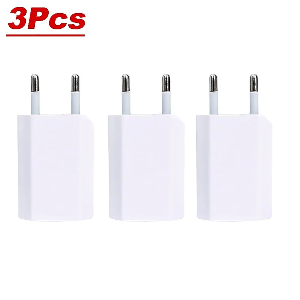 1-5 Stuks Universele 5V 1A Eu Plug Usb Home Reizen Mobiele Telefoon Oplader Voor Samsung Xiaomi Redmi huawei Oplader Power Wall Adapter