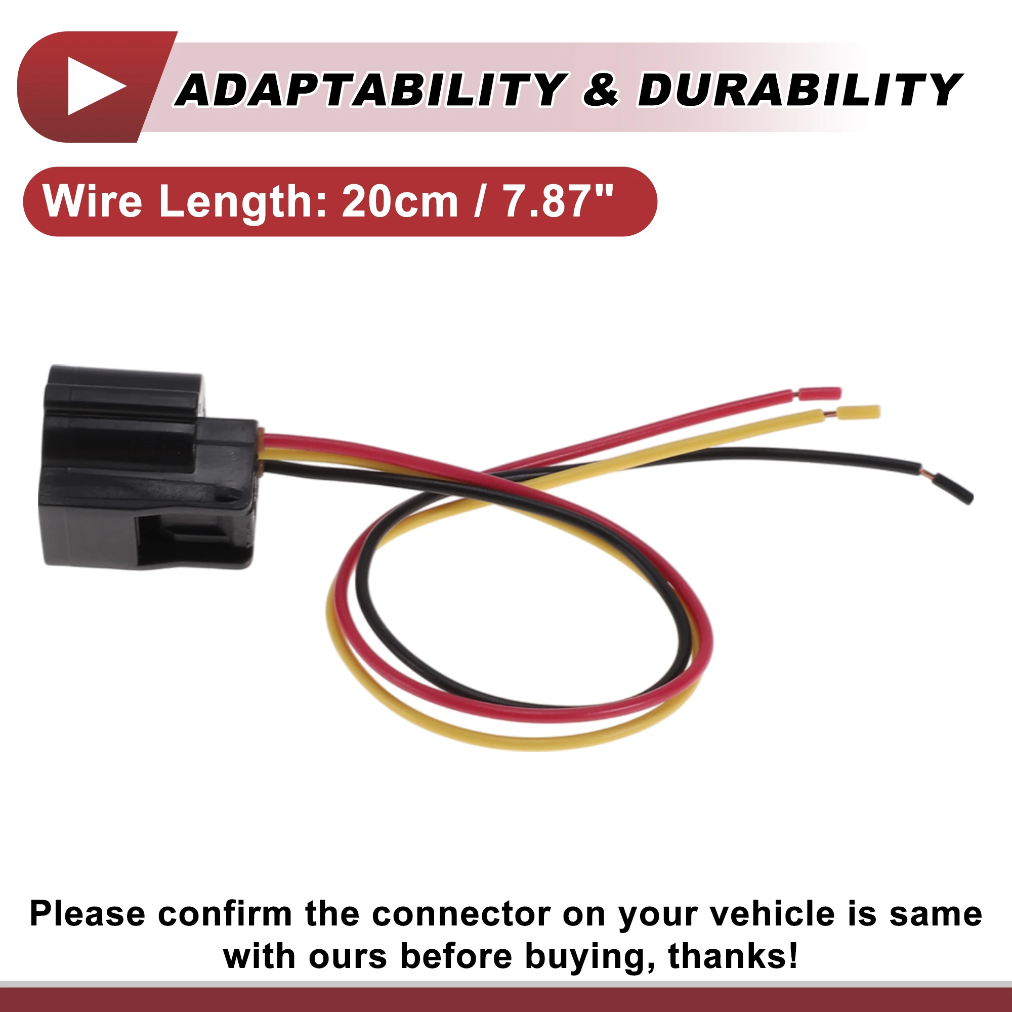 Fiação do soquete de luz UXCELL para Toyota Land Cruiser Prado 2017-2022 No.8153660C30