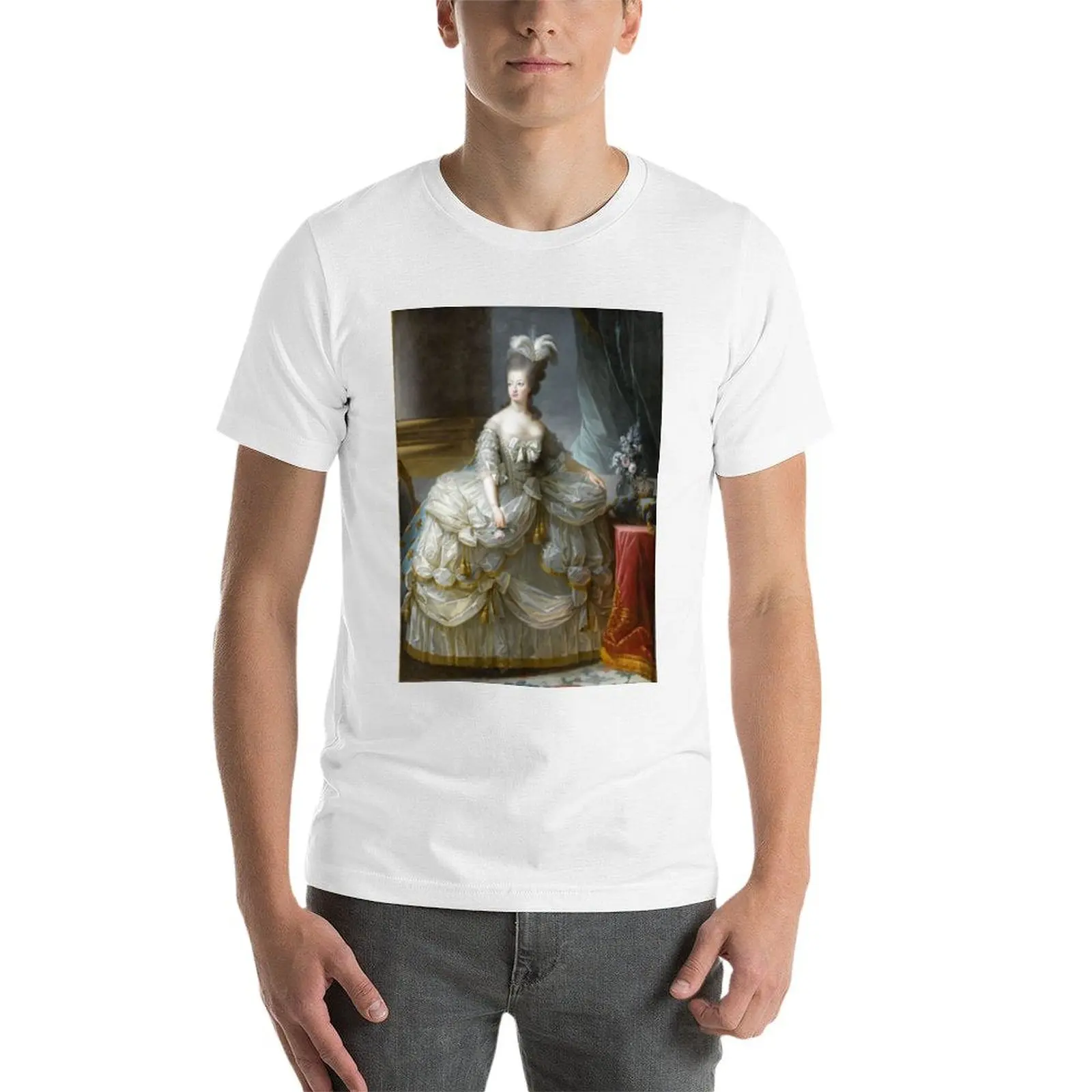 ماري أنطوانيت رين دي فرنسا-أونيمي، دي بعد لويز-إليزابيث فيجي لو برون تي شيرت تي شيرت للرجل القطن تي شيرتات عجيبة #4