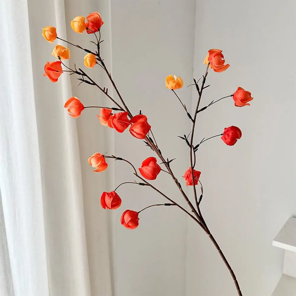 

Lucky Chinese Lantern Stems Realistic,Artificial Orange Koelreuteria Branch for Vase Farmhouse Kitchen Table gift Decor