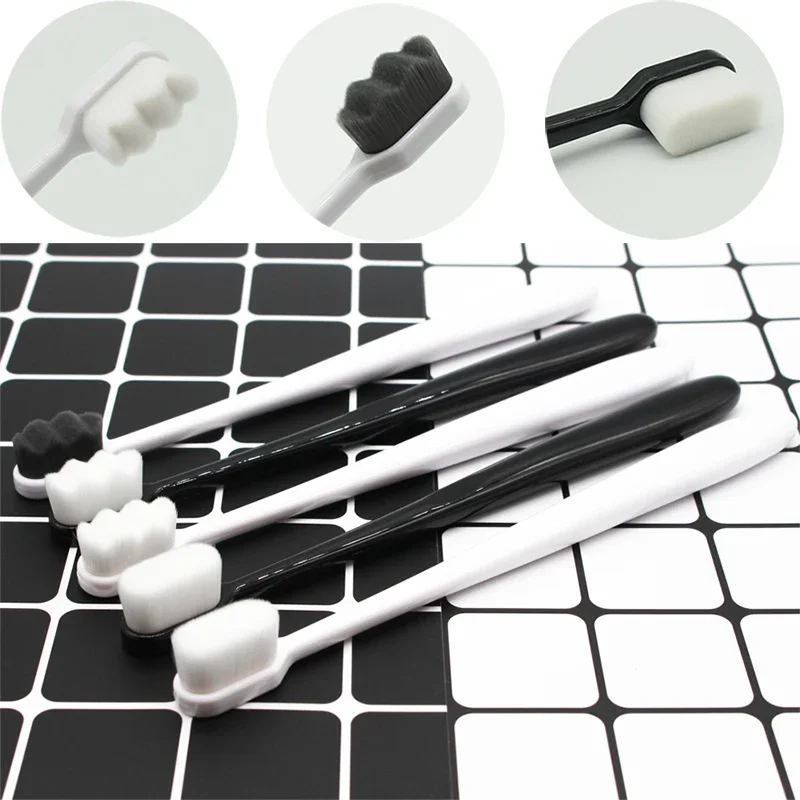 رقيقة جدا فرشاة أسنان فائقة النعومة المحمولة صديقة للبيئة السفر في الهواء الطلق استخدام فرشاة العناية بالأسنان تنظيف الفم أدوات العناية بالفم