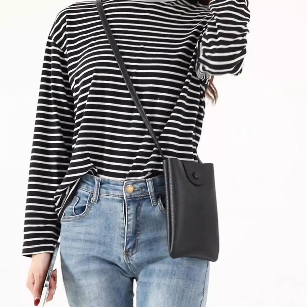 Elegante PU Leder Handy Crossbody Tasche - close-up view