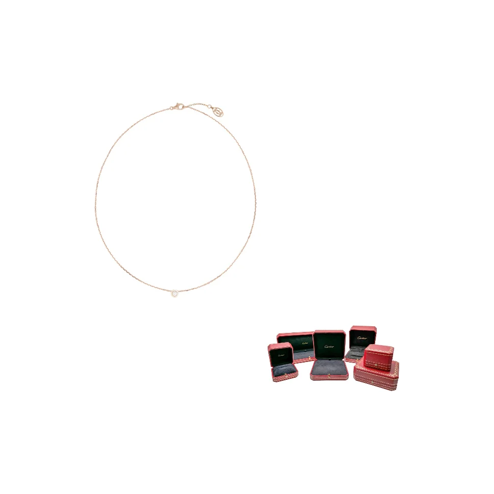 CARTIER D'Amour Collection Necklaces Women's Rose Gold B7215600