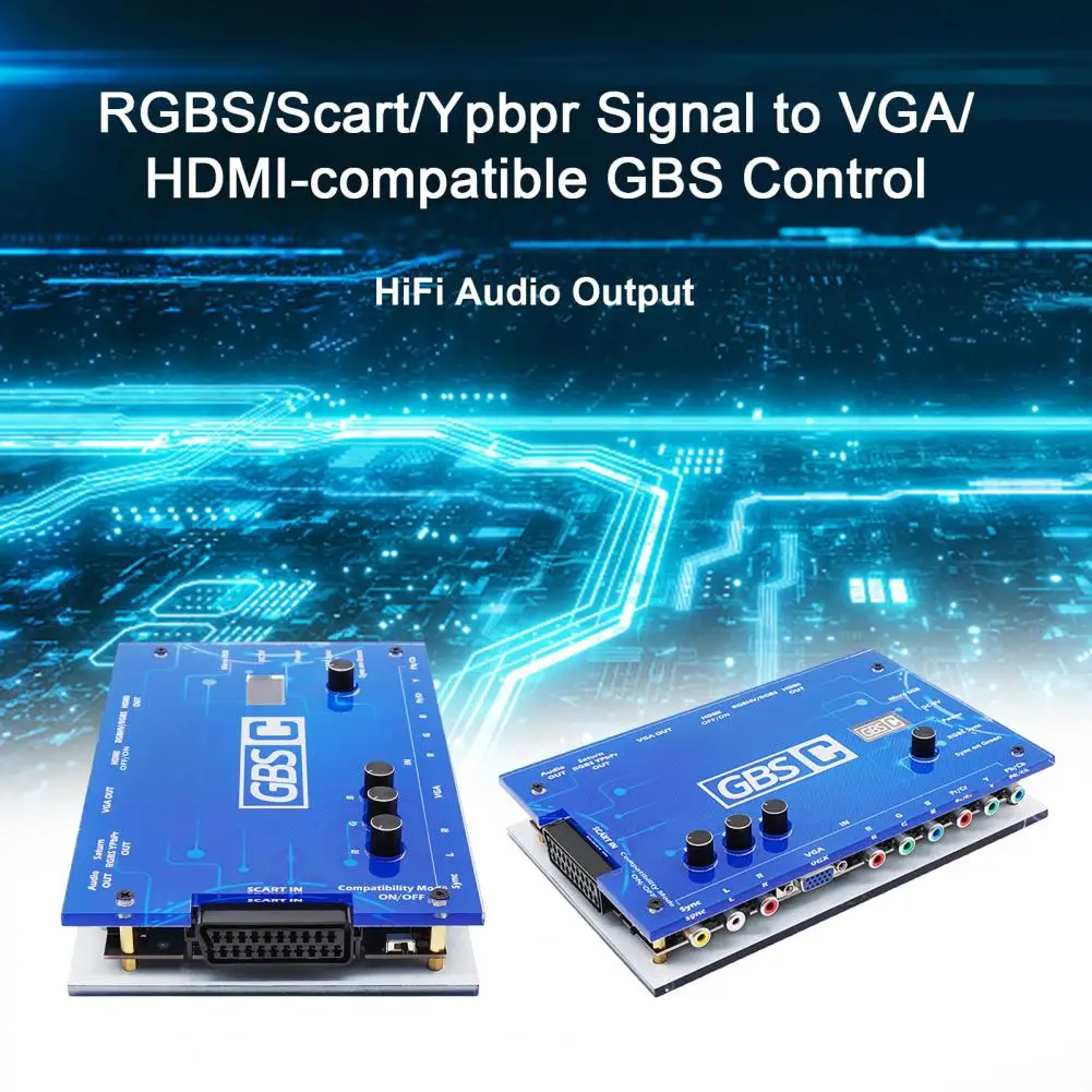 

Easy to Carry RGBS/Scart/Ypbpr Signal to VGA/HDMI-compatible GBSC Controller RGBS Alternative Video Converter Board