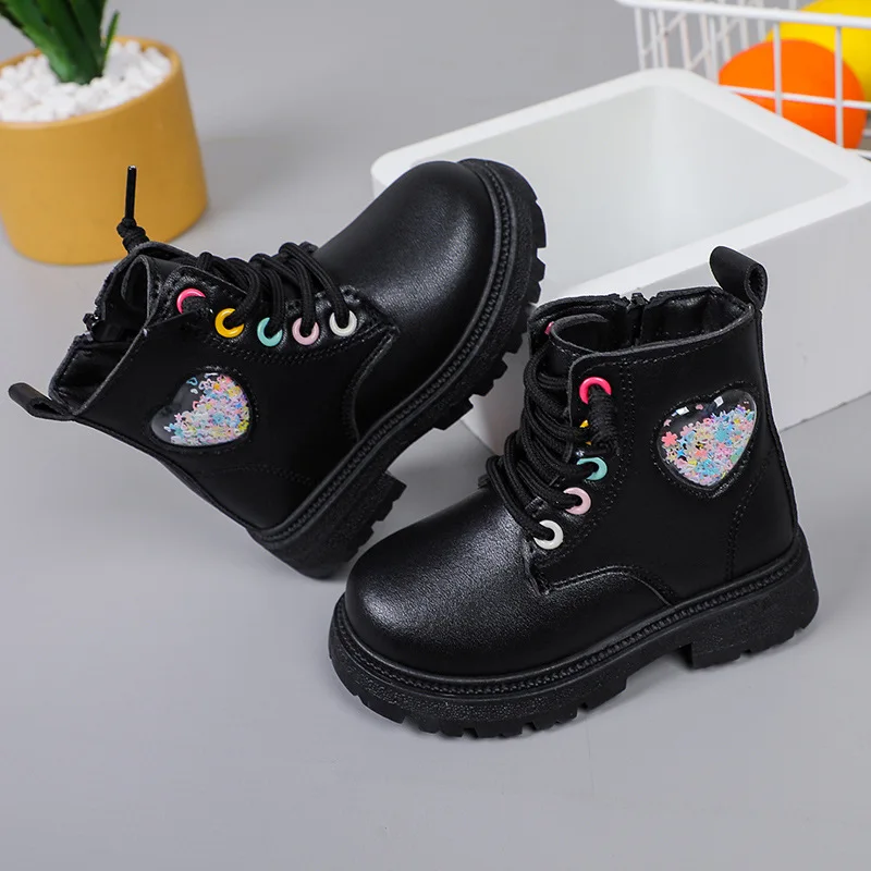 Children Boots Versatile British Style Winter Shoe for Girl Kid Fashionable Ankle Boot Kid Shoes for Girl Botas Para Niña 어그부츠