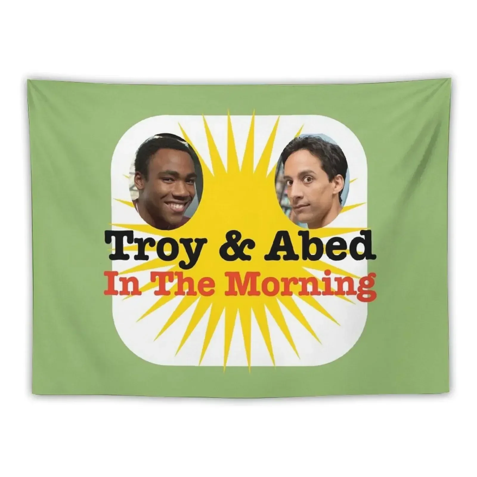 Troy and Abed in the Morning Tapestry Tapete For The Wall Room Decorations Aesthetics Tapestry