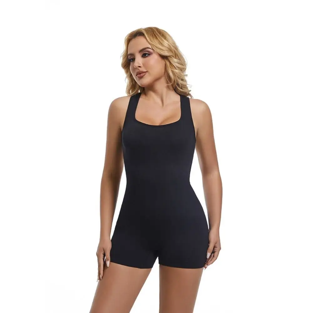 

High Elastic Tummy Control Slimming Bodysuit Yoga Seamless Body Shapers Women Backless Butt Lifting Jumpsuits Shapewear Sport