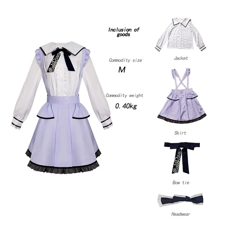 

Project Sekai Akiyama Mizuki Casual Cosplay Full Set Outfit Anime Colorful Stage PJSK Halloween Costume for Womana;2,c'4,h.