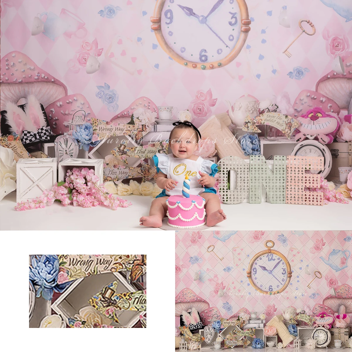 

Dreamy Wonderland Garden Backgrounds Kids Adult Photography Props Child Baby Afternoon Tea Decors Photo Studio Backdrops