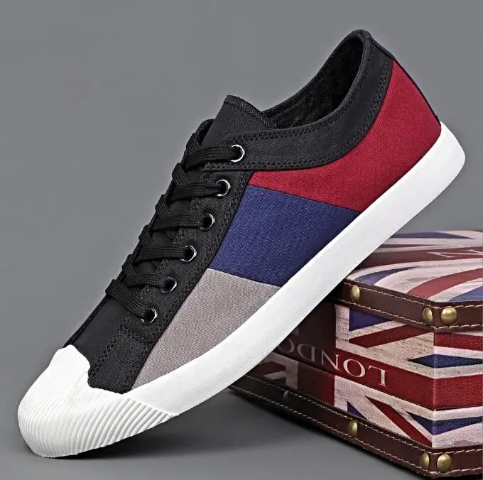 

Summer Men's Low Cut Canvas Shoes Comfortable Lightweight Durable Breathable Sports Leisure Sneakers