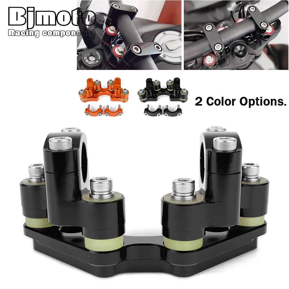 For K-TM 390 790 1190 1290 ADVENTURE ADV 790 Adventure R Handlebar Riser Handle Bar Mount Clamp Extend Adapter CNC Aluminum