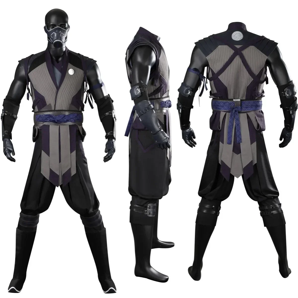 Homem fumaça cosplay traje feminino kombat Tomas Vrbada fumaça roupa mortal trajes conjunto completo e itens individuais são vendidos