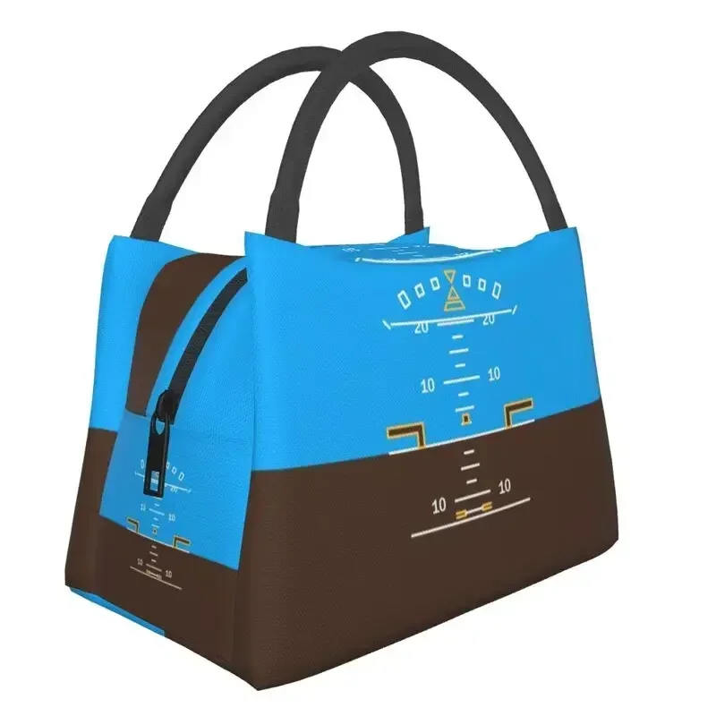 Attitude Indicator Lunch Bags Women Warm Cooler Insulated Lunch Box for Office Travel Fruit Fresh Storage Bag