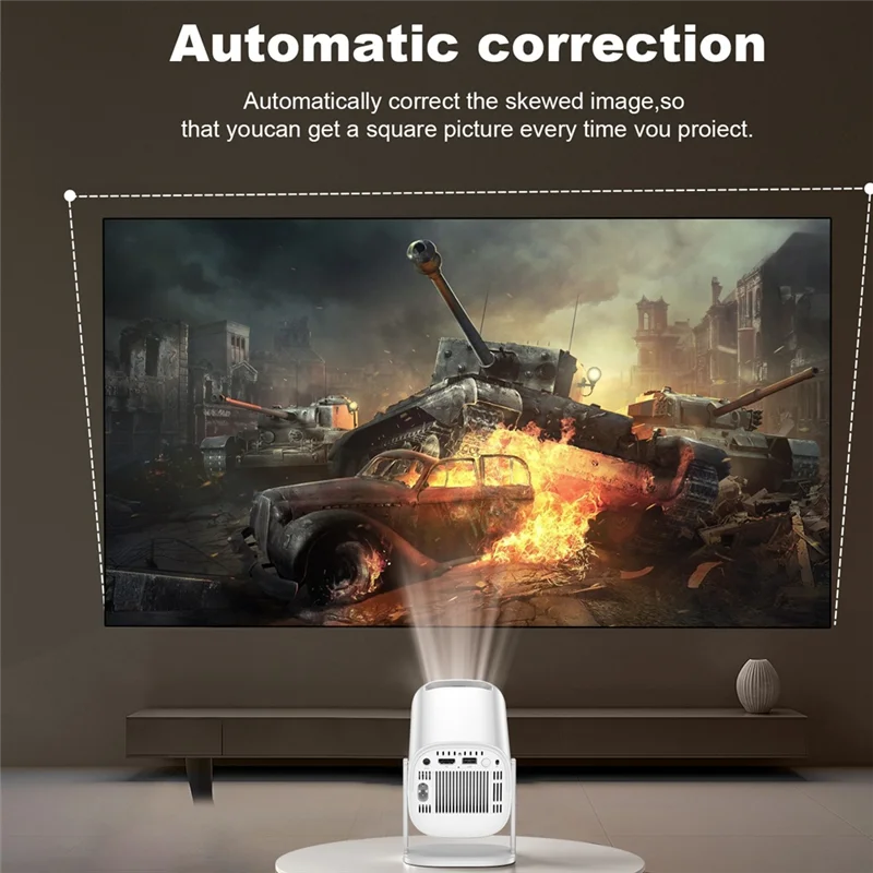 AA87 P30 projecteur intelligent Wifi 6 Android 11 projecteur domestique Support 4K décodage pour Home cinéma vidéoprojecteur 150 Ansi Durable ue