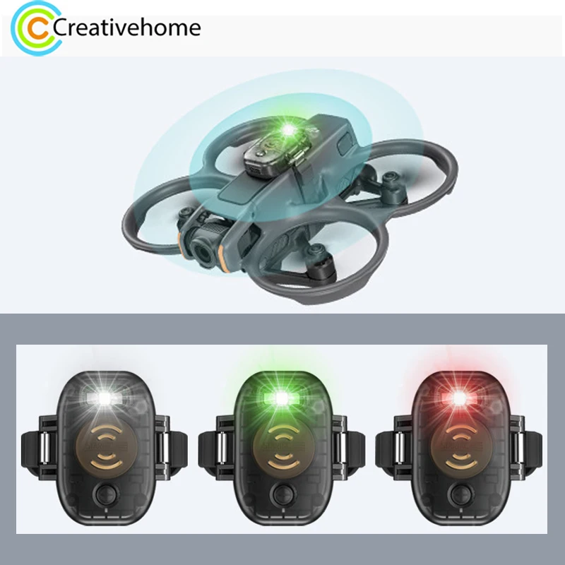 Rastreador de alarma estroboscópica para drones STARTRC V2 para DJI Avata Series / Mavic Series / Air Series / Mini Series