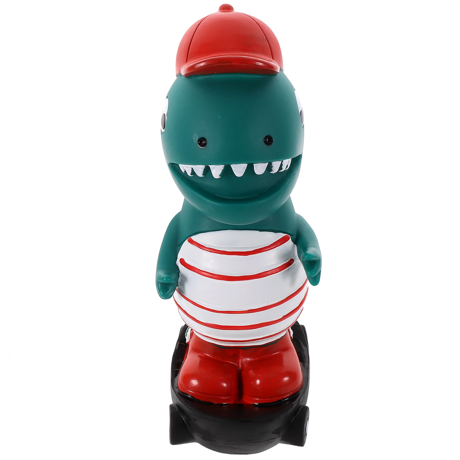 

Dinosaur Shaped Piggy Bank Durable Vinyl Coin Saving Pot Decorative Desktop Money Holder Creative Birthday Cash Box