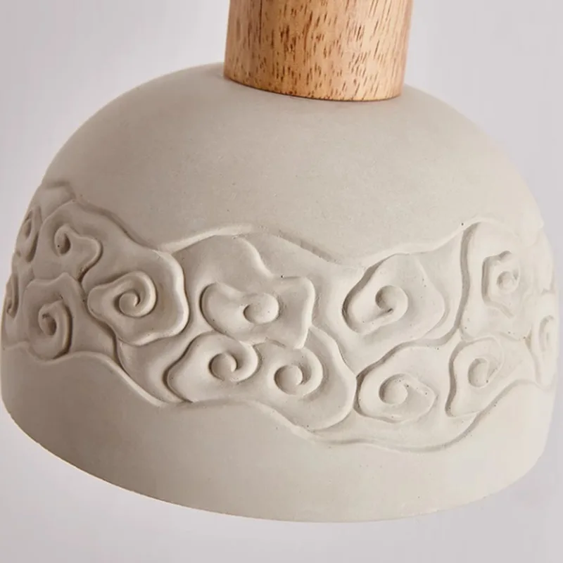 

Nordic Retro Nostalgic Bedroom Bedside Restaurant Bar Coffee Tea Room Wood Cement Chandelier