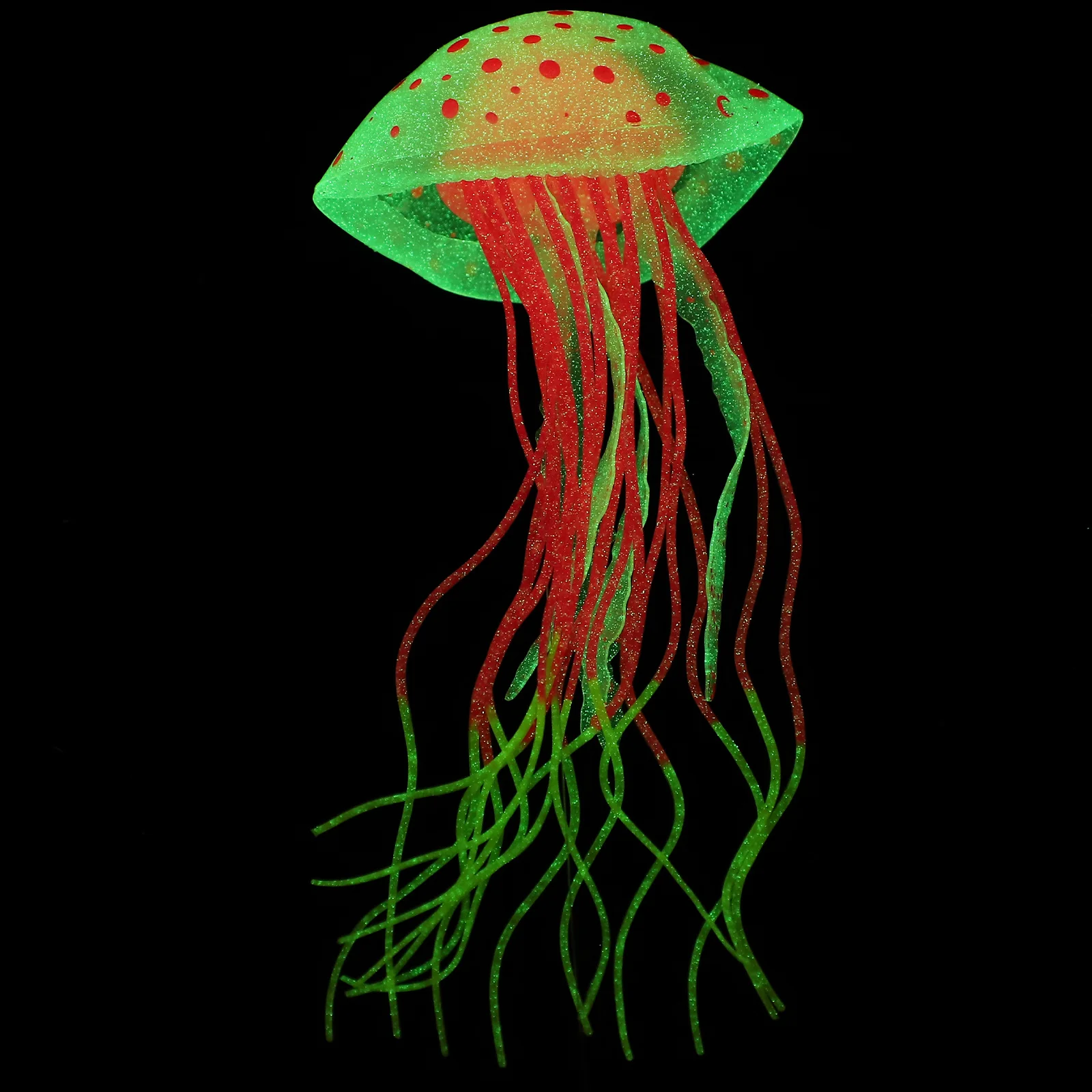 حية سيليكون قنديل البحر الاصطناعي حوض السمك الديكور واقعية خزان الأسماك زخرفة متوهجة مقاومة للاهتراء التبعي