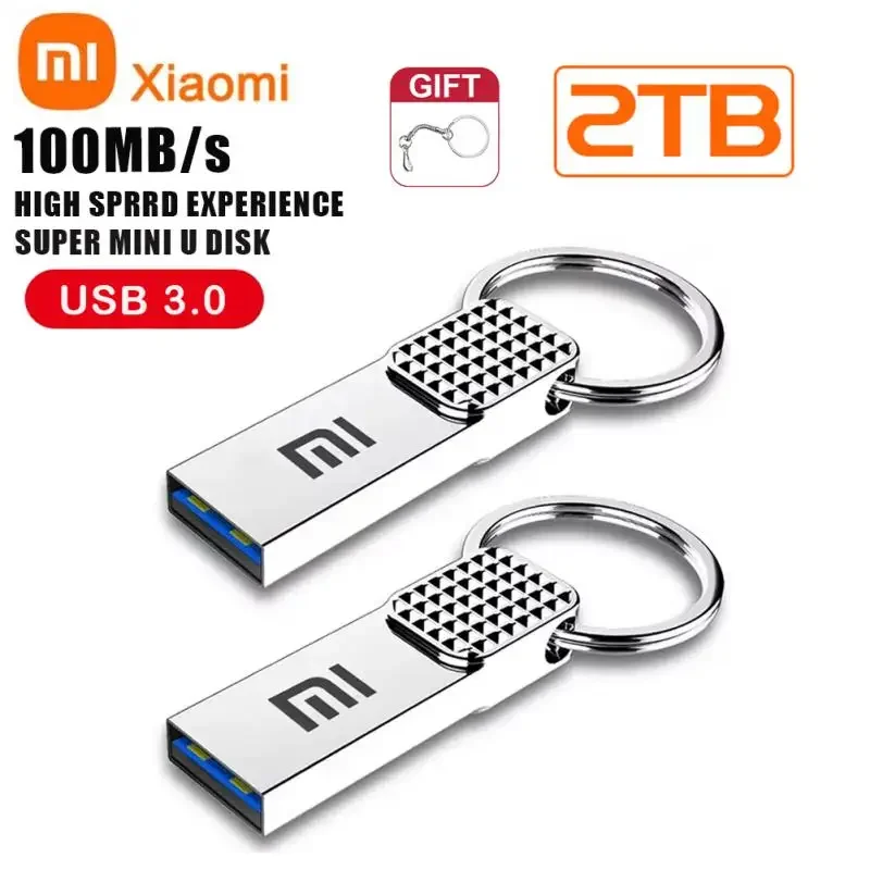 Xiaomi MIJIA Usb 3.0 Flash Drives 2TB 1TB High Speed Metal Pendrive 512GB 128GB Portable Usb Drive Waterproof Memoria Usb Flash