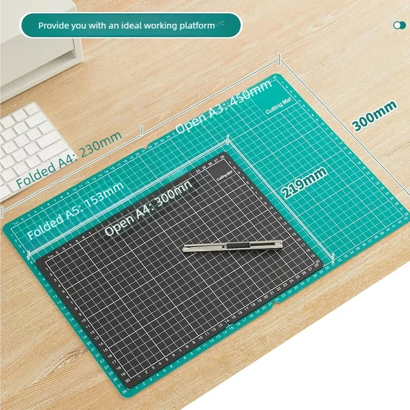 طوي A3 PVC قطع حصيرة على الوجهين المحمولة الحرفية قطع المجلس سهلة التخزين DIY بها بنفسك ورقة النقش خليط أدوات #5