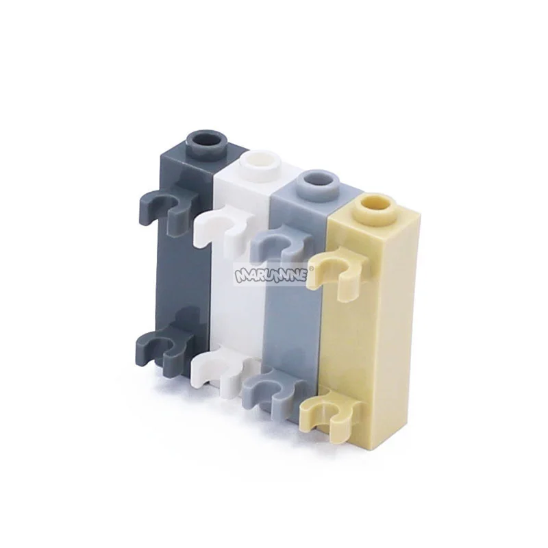 Marumine Moc Bricks Modified 1x1x3 With 2 Clips Vertical Hollow Stud 60583 House Accessories Parts Constructor Building Blocks