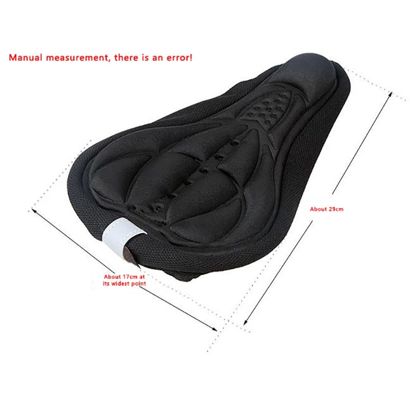 3d Zacht Zitkussenhoes Fietszadel Mtb Mountainbike Dikke Sponzen Pad Ademende Fietsaccessoires