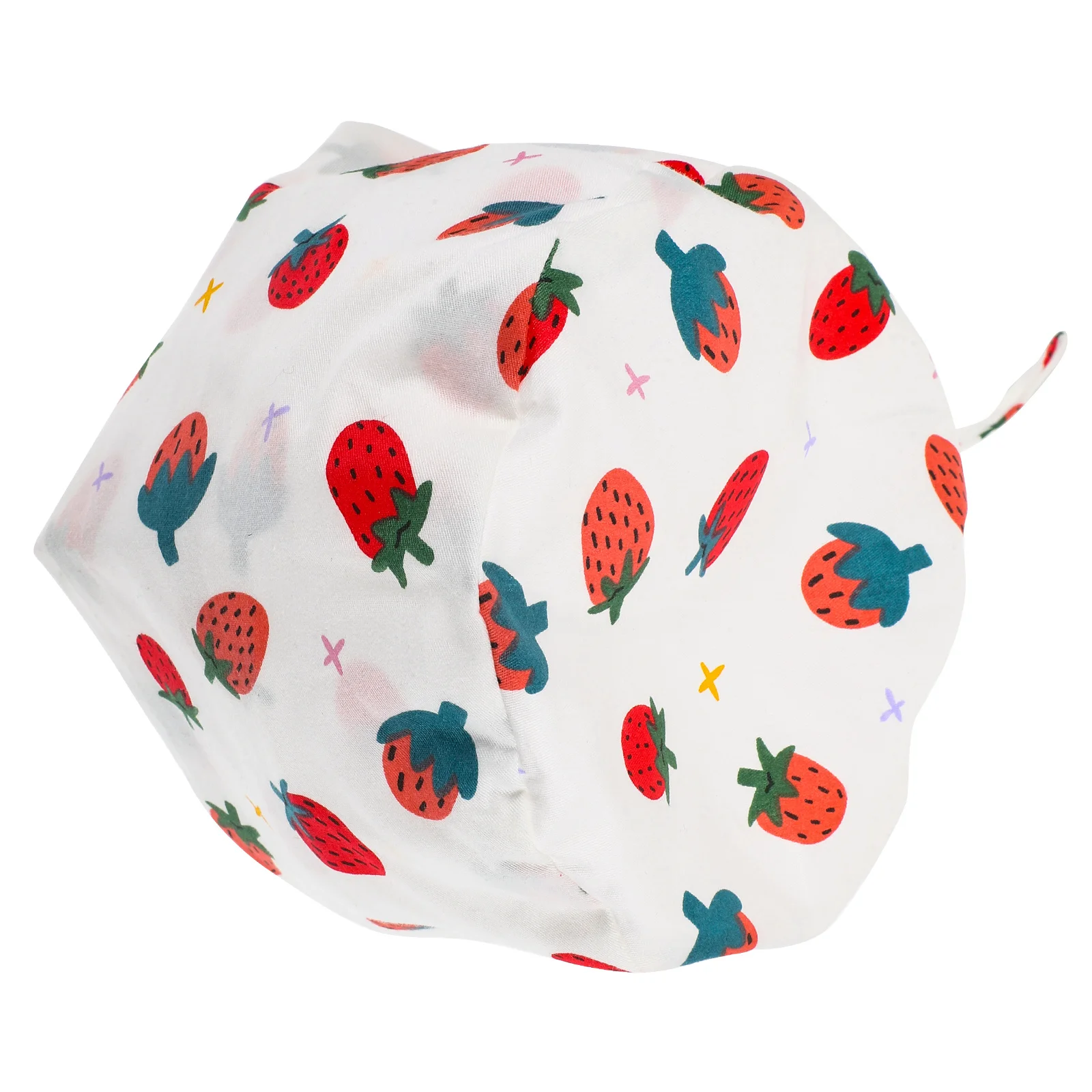 قبعة ممرضة للنساء، قبعة فرك مطبوعة، قبعة عمل، زر إغلاق، مريحة، مناسبة لاستخدام طب الأسنان، مادة قطنية